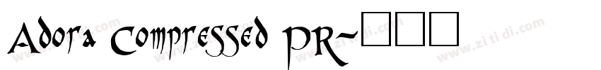 Adora Compressed PR字体转换